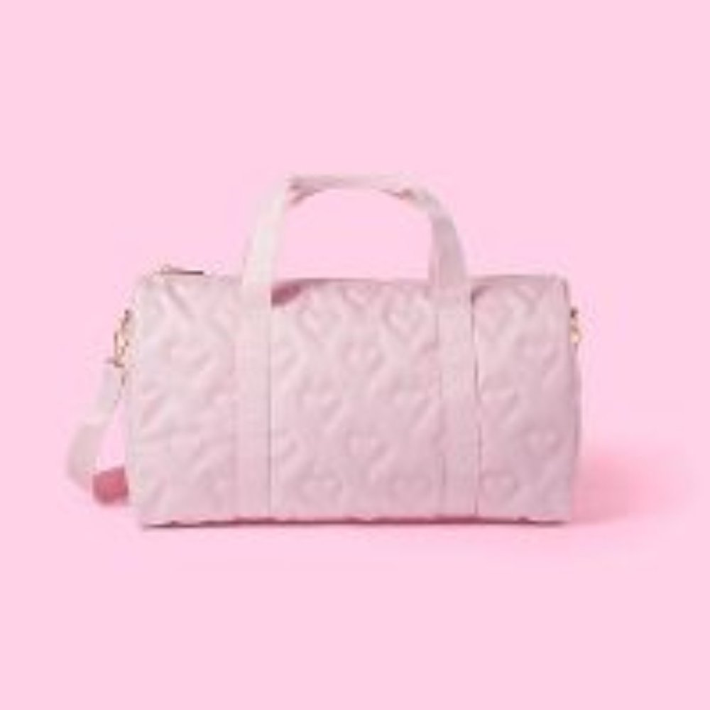 Stoney Clover Lane-Target Collab Pink Hearts Duffel NWT